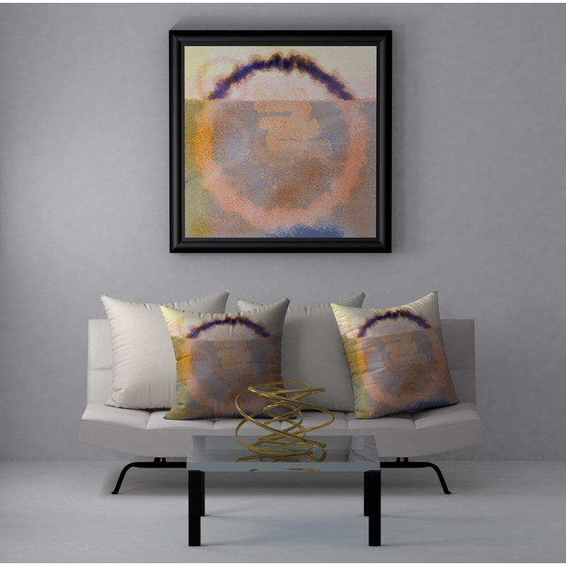 Abstract Throw Pillow, 20" H x 20" W