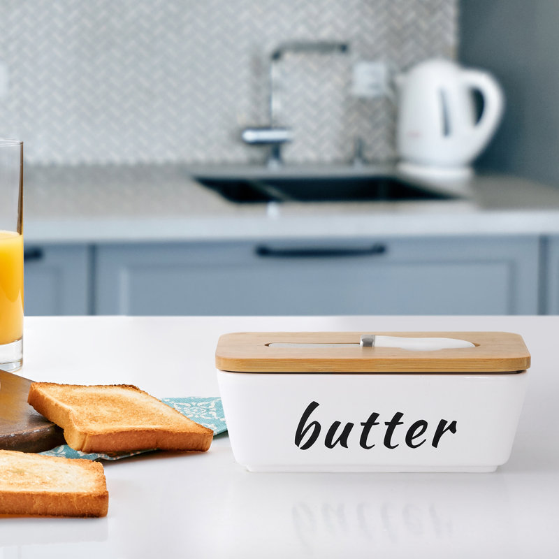 Ceramic Butter Dish with Butter Knife (800ml)