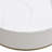 Modern Round Coffee Table with Drawers, Faux Marble Table with Storage, Coffee Table
