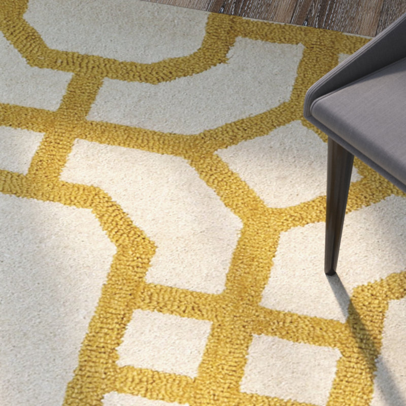 Rentz Wool Geometric Indoor Rug, Rectangle 9'6" x 13'6"