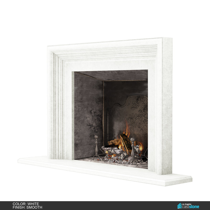 Oslo Fireplace Surround, Smooth White