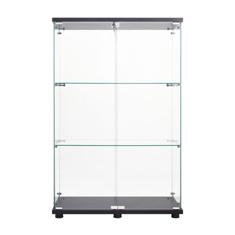 Vitrine à deux portes avec 3 tablettes