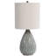 Lampe de table 28 po bleu / brun Fontanne