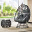 Chaise de patio en osier et table d'appoint Orsina