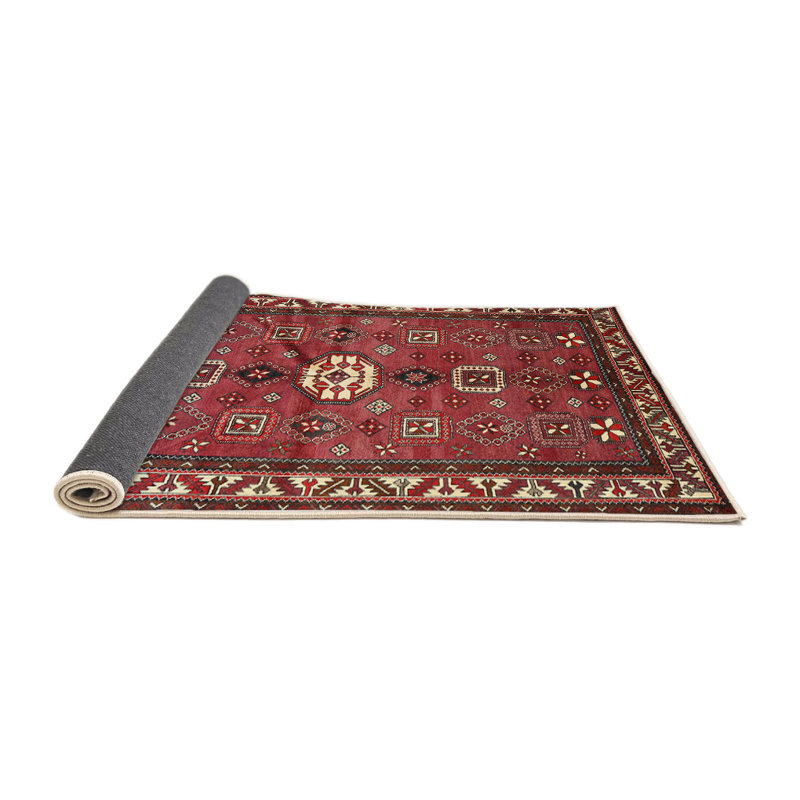 Tapis rouge à motif sud-ouest, Rond 6 pi