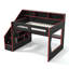Lit Queen multifonctionnel avec rangement, mezzanine moderne en bois MDF pour jeux vidéo à domicile-162692323