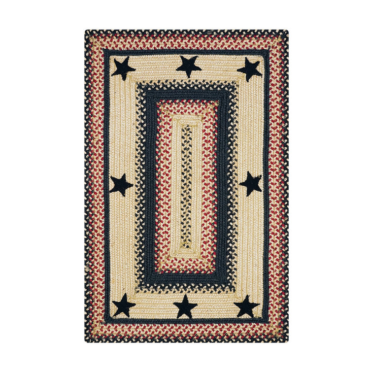 Levetta Braided Jute Reversible Cranberry/Black/Tan Rug