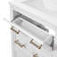Meuble-lavabo en bois massif avec lavabo en céramique et rangement à 3 tiroirs-482200675