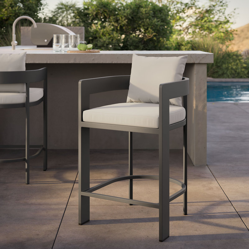 Tabouret de comptoir Tahoe, 26.5", Blanc