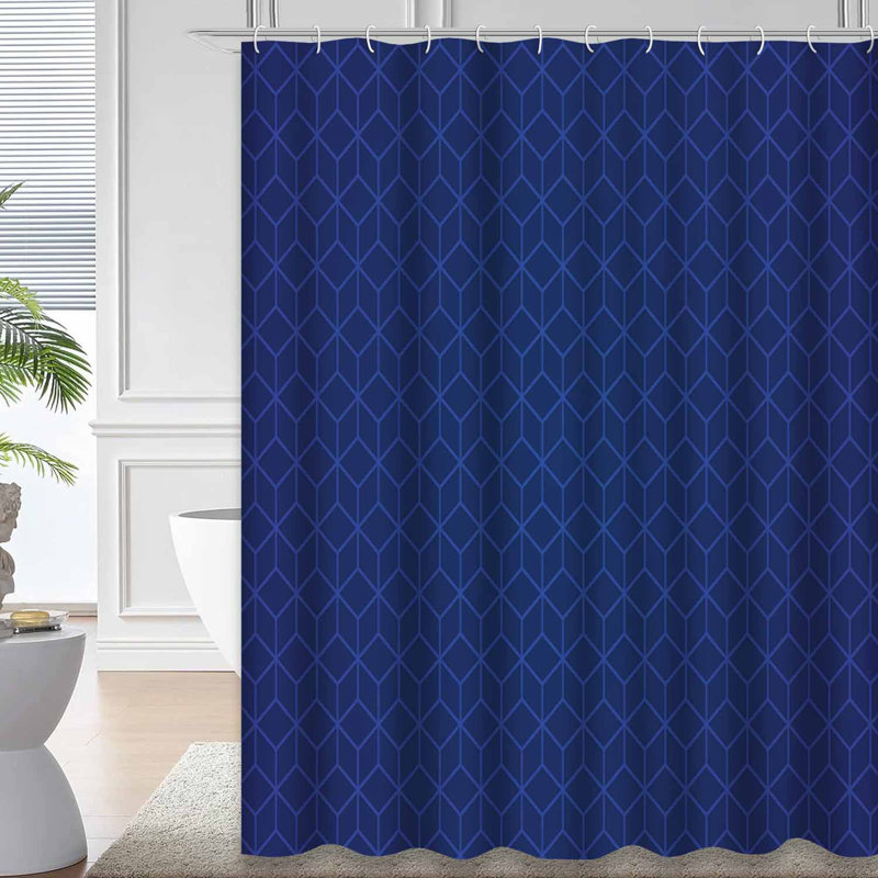 Rideau de douche avec 12 crochets, L 72 po x l 78 po