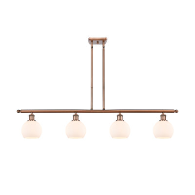 Luminaire suspendu linéaire à 4 lumières pour îlot de cuisine Cindi