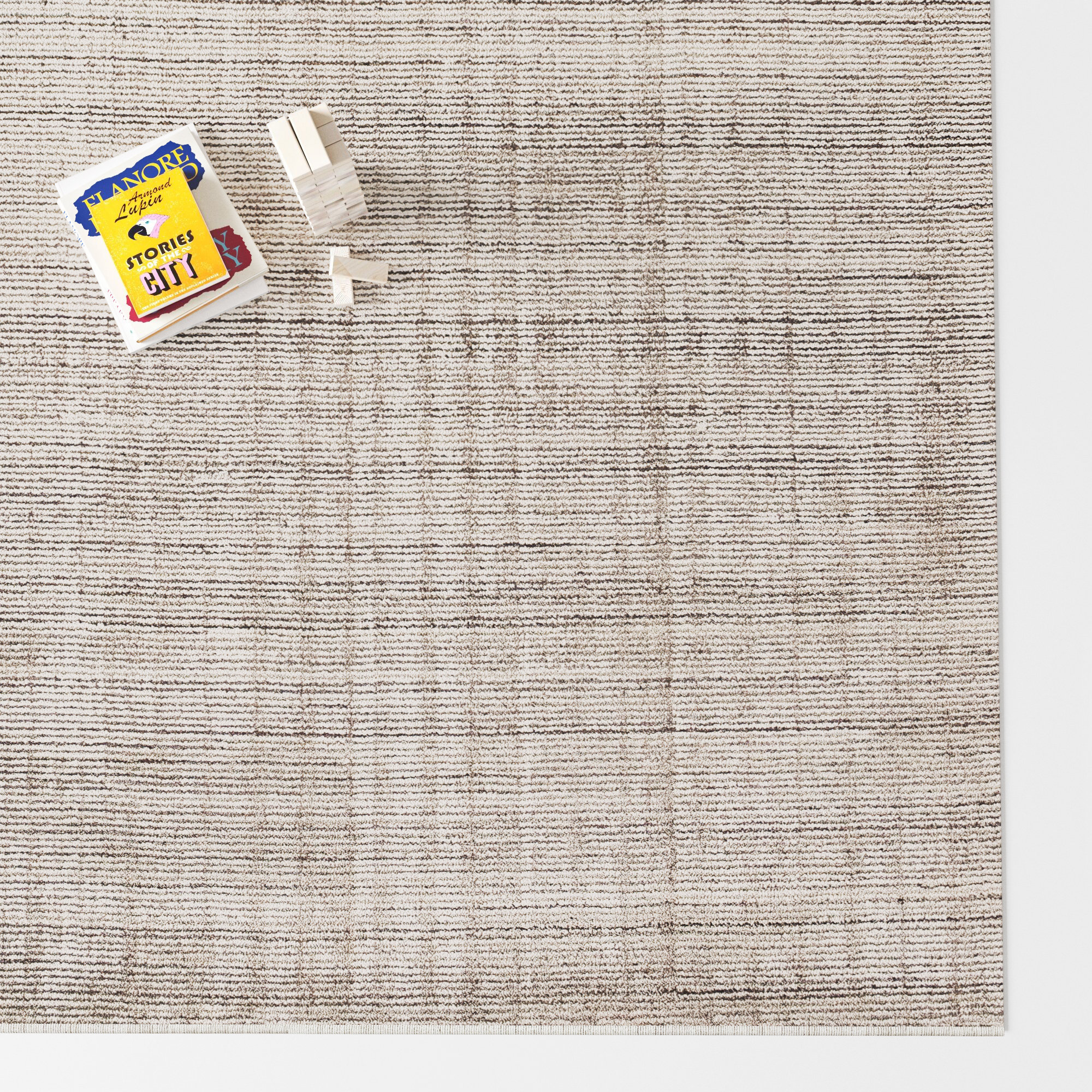 Matias Brown/Cream Rug, Rectangle 6' x 9'
