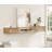 Desk And Wall Mounted Book Cabinet With Charging Station-785149764