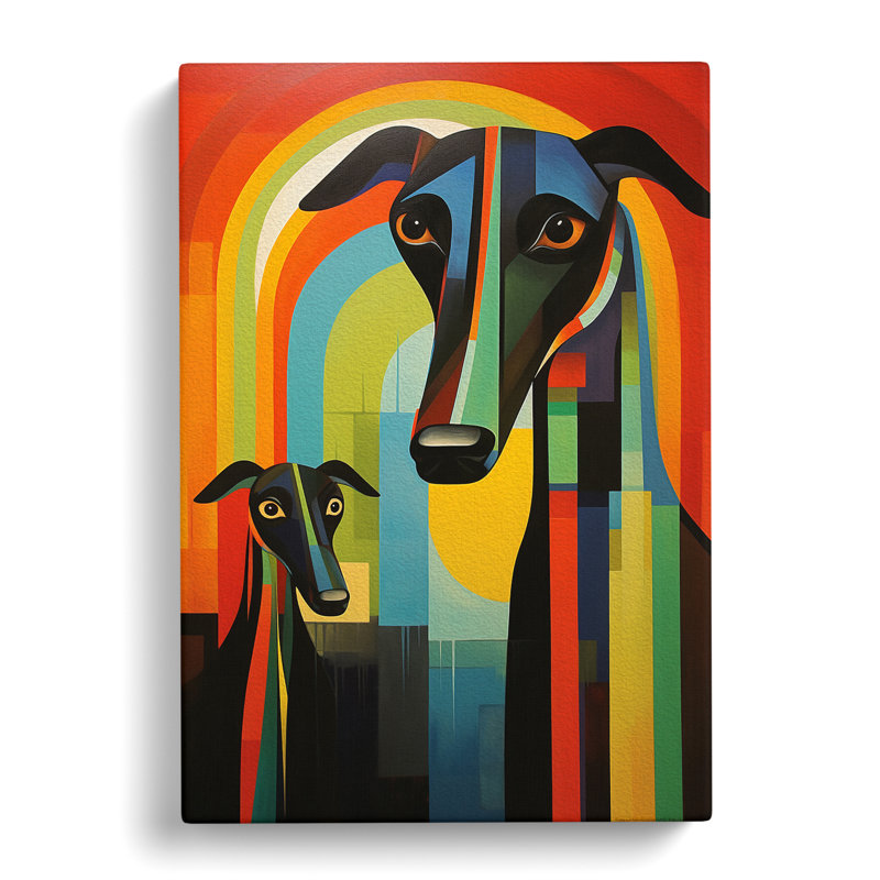 Grayhound Constructivism No.2 - Print, 76cm H x 50cm W x 3cm D