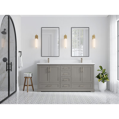 Ensemble de meuble-lavabo double 72 po Esin