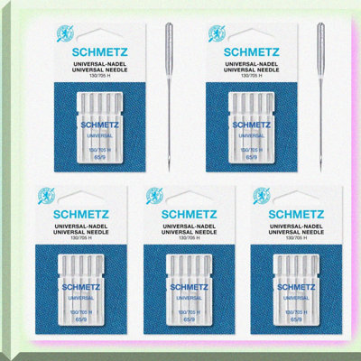 25 Universal Sewing Machine Needles 130/705H 65/925