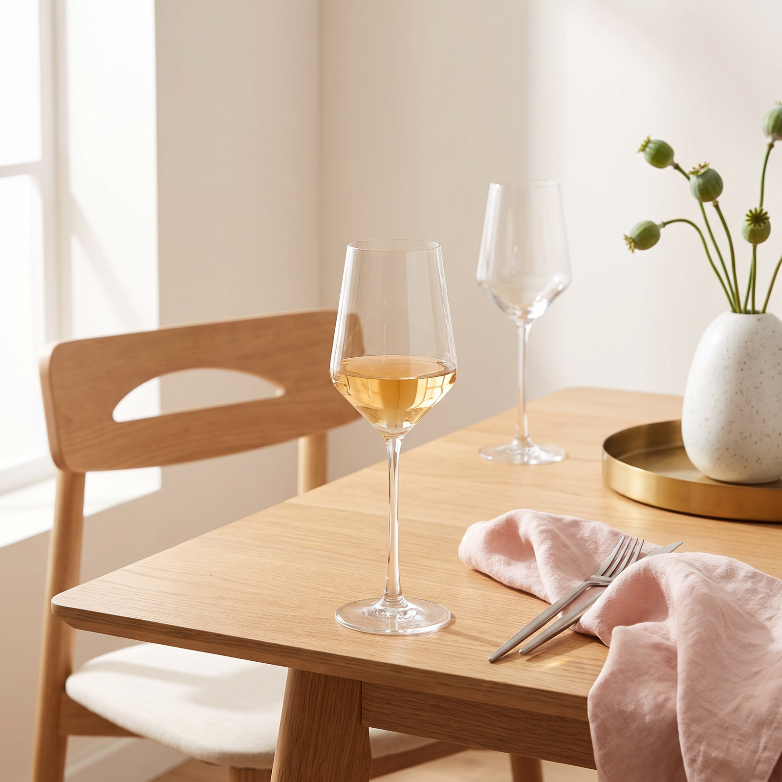 Pure White Wine Glass