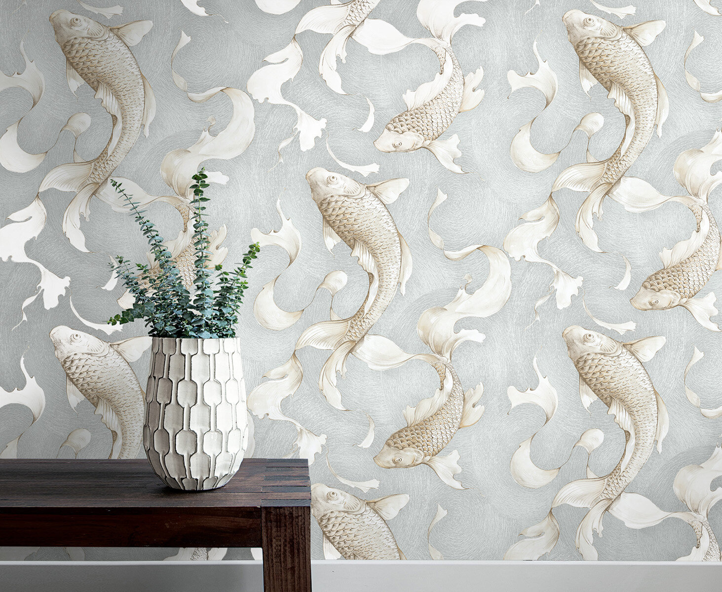 Blue and White Fish Nautical Peel and Stick Removable Wallpaper 9958  Bed  Bath  Beyond  34161384