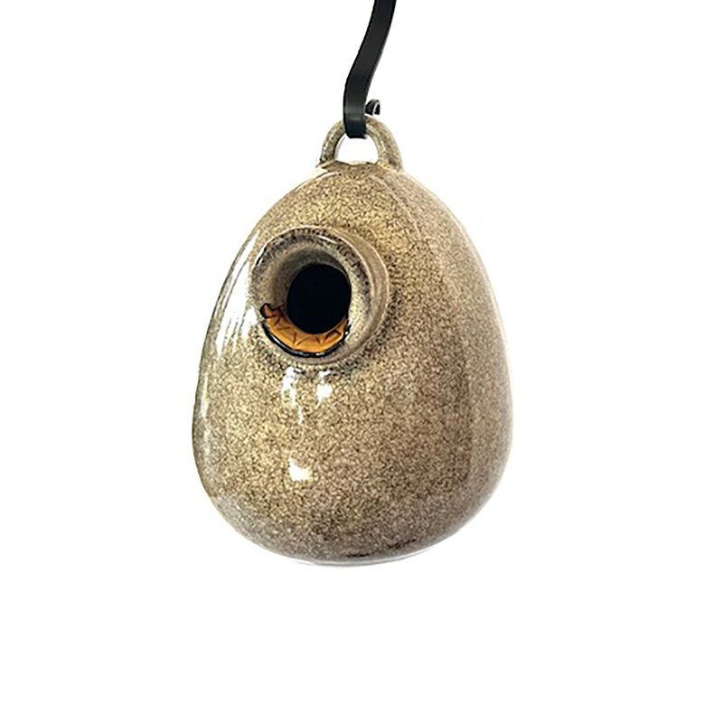 Cabane à oiseaux 7 po x 7 po x 9 po Pisco Egg, Granit sableux
