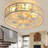 Babson 20" Flush Mount Smart Caged Distressed White Ceiling Fan with Light and Remote Control