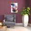 Art mural contemporain intense et coloré-129146864