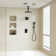 Rainfall Symphony 12inch 3-Function Dual Shower Head Thermostatic Shower System with 3 Sprays Handheld