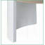 Chêne & amp; Table basse blanche à 1 tiroir ultrabrillante pour le salon, rangement robuste et moderne Conception facile à nettoyer