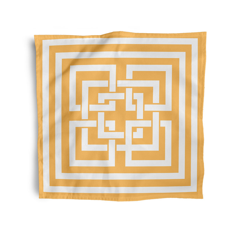 Ensemble de serviettes 4 pièces Aksel, Jaune