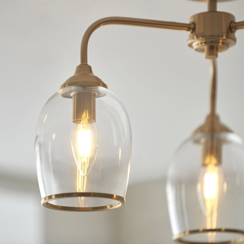 Ashcroft 3 Light Ceiling Semi flush light