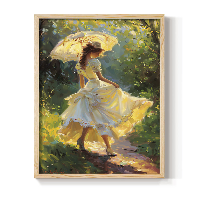 «WOMEN Series DCCLXVI», reproduction encadrée - bois massif, Naturel, H 11 po x l 9 po