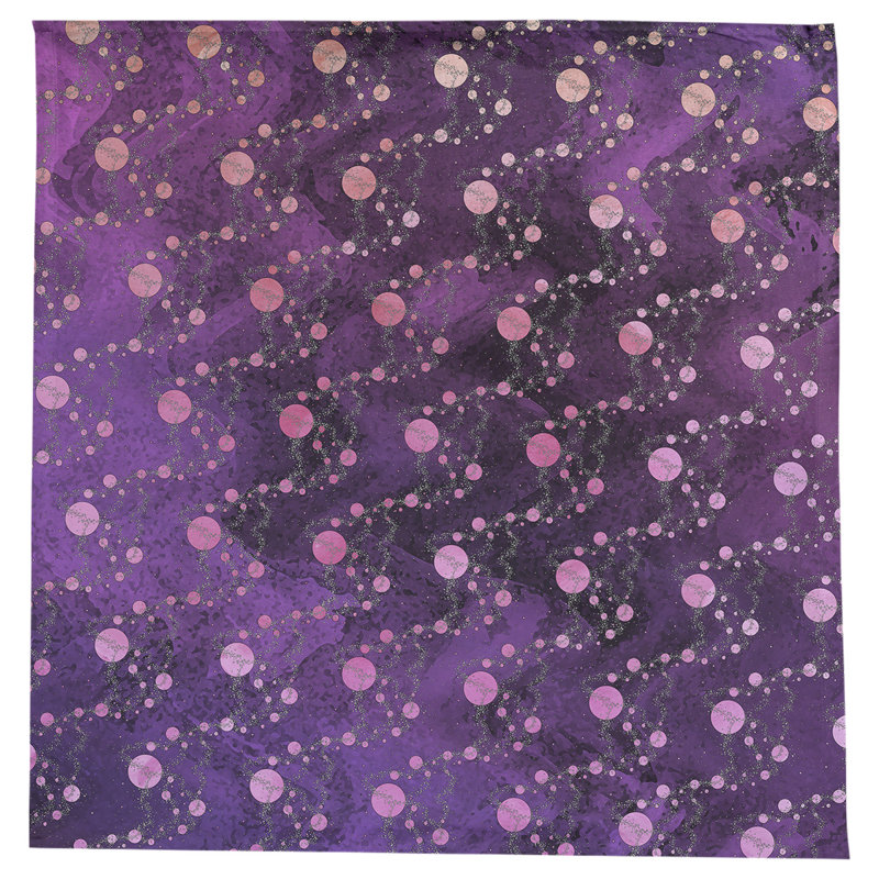 Leffel Abstract Square Tablecloth, Blue/Pink