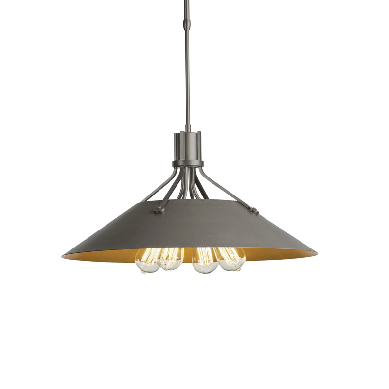 Henry 4 - Light Single Cone Pendant, Natural Iron, Oil Rubbed Bronze