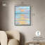 Merveilleux coucher de soleil sur toile, art abstrait minimaliste bohème par Art Remedy-104626661-104626668