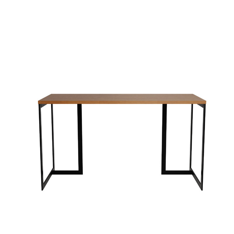 Lexington 53" Contemporary Modern Desk in Maple Cream, Brown