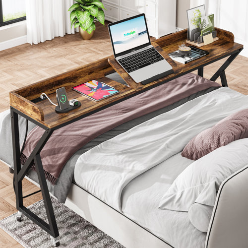 17 Stories Rolend Metal Base Writing Desk & Reviews | Wayfair