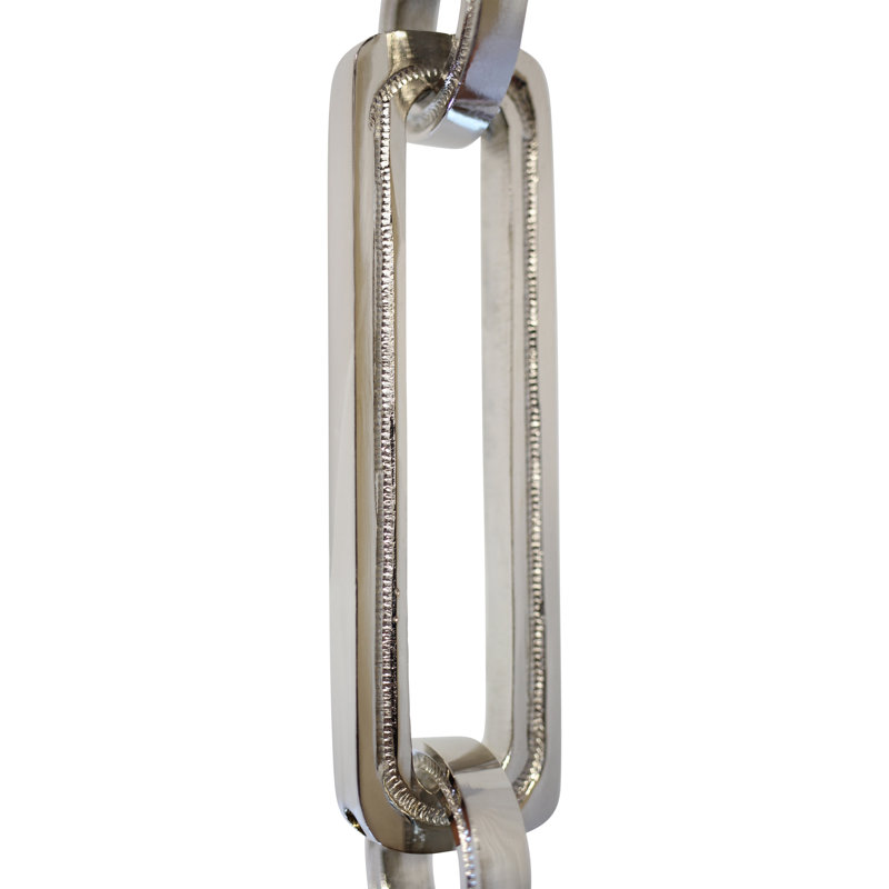 Charnière rectangulaire, Nickel poli
