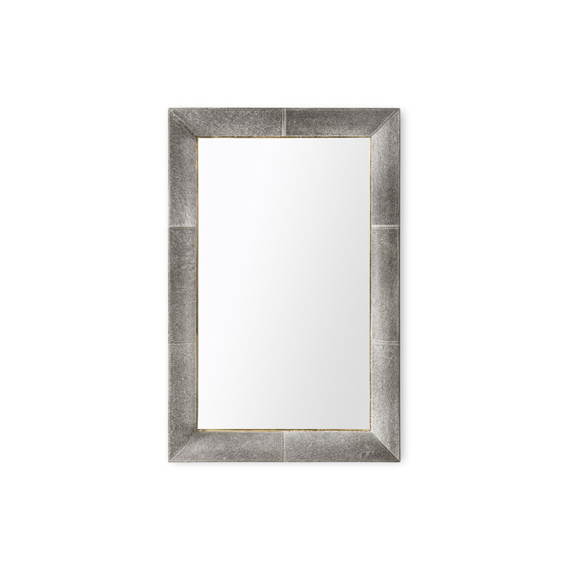 Andre Flat Metal Wall Mirror, 40" x 26.5"
