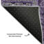 Tapis aubergine de qualité supérieure lavable à la machine Prisco-5604580