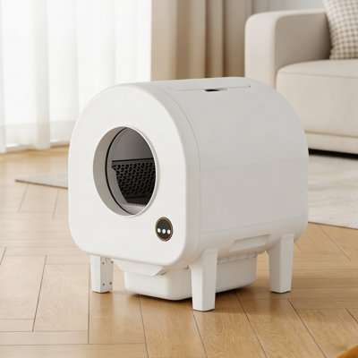 68L Automatic Self-Cleaning Cat Litter Box, Smart App Controlled Washroom