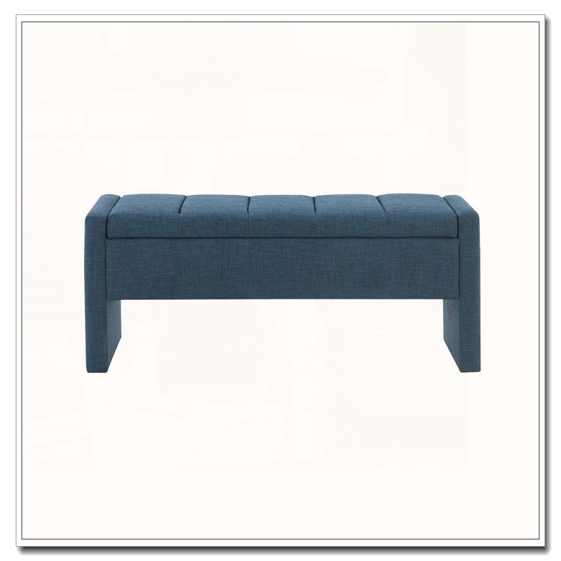 Banc de lit moderne avec rangement, Marine