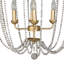 Whitney 4 - Light Candle Style Empire Chandelier with Beaded Accents