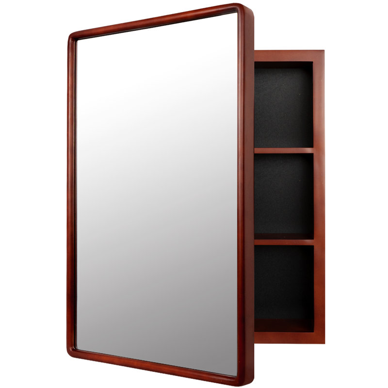 Mccullers Medicine Cabinet Mirror, Brown