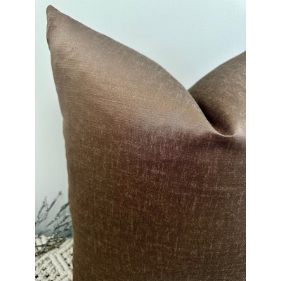 Abstract Taupe Square Throw Pillow Cover