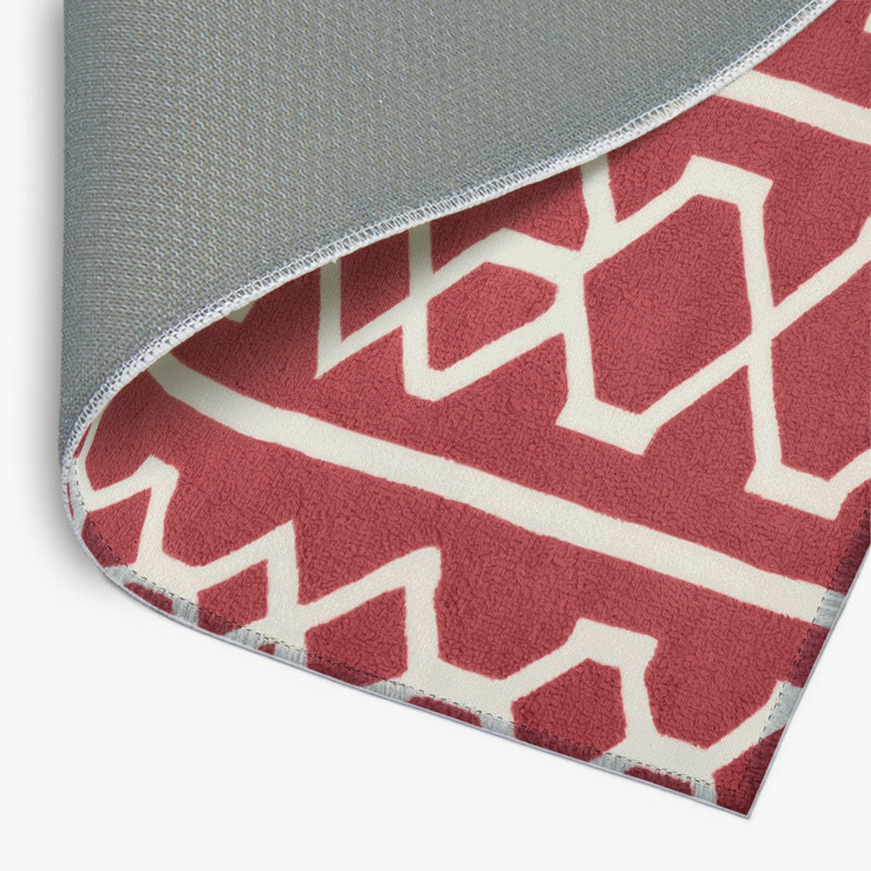 Tapis intérieur et extérieur rose Trellis, Rectangulaire 2 pi x 3 pi