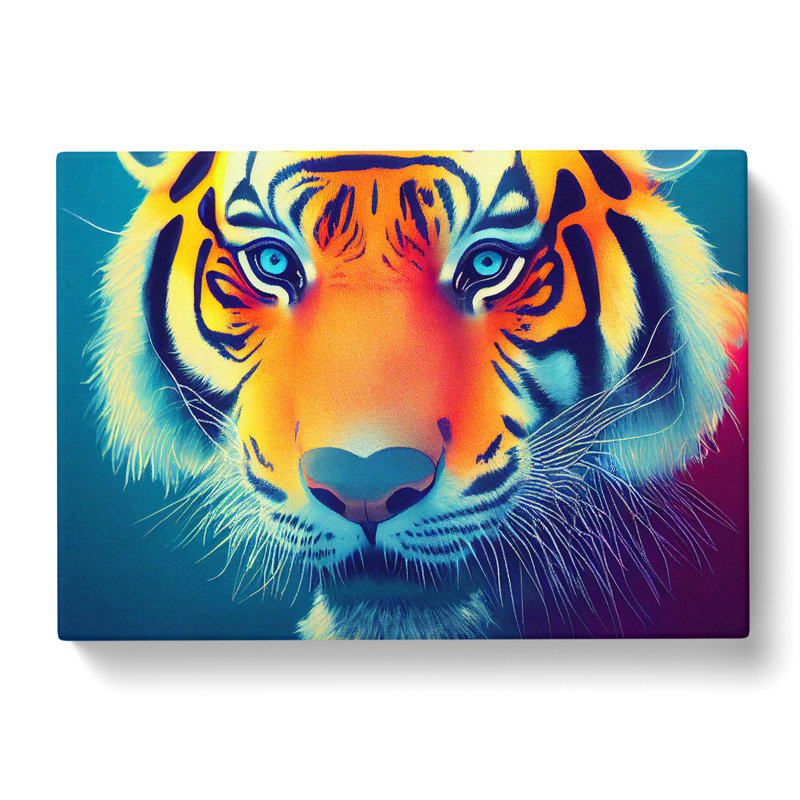 Tiger Colours Vol.3 - Wrapped Canvas, 35cm H x 50cm W x 3cm D