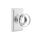 Double Dummy Lowell Crystal Knob with Rectangular Rose