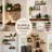 Acacia Wood Floating Shelves - Rustic Wall Storage with Mounting Brackets (Set of 2)-1838313561-1838313563