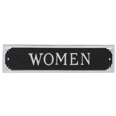 Women Restroom Statement Address Plaque