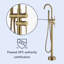 2 Handle Floor Freestanding Tub Filler with Diverter-60181700