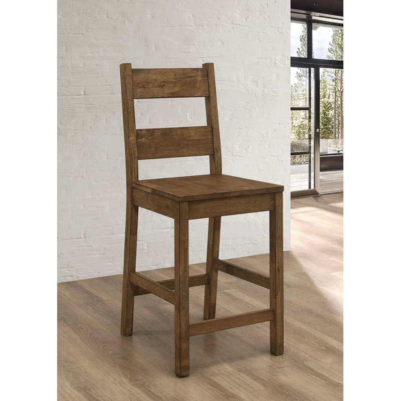 Taro Solid Wood Counter Stool